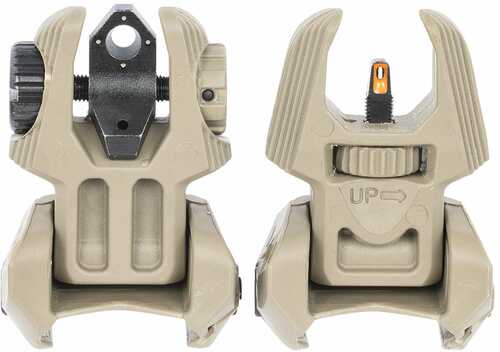 Meprolight USA Flip Up Backup AR-15 Tritium Orange Flat Dark Earth